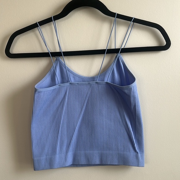 Dynamite 2 piece bundle ribbed bungee strap tank tops blue and sage - Picture 4 of 7